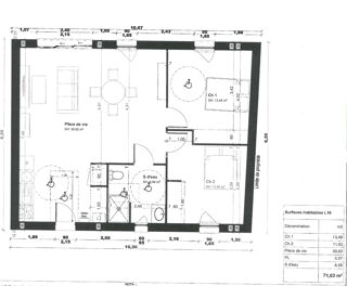  Maison � vendre 3 pi�ces 70 m�