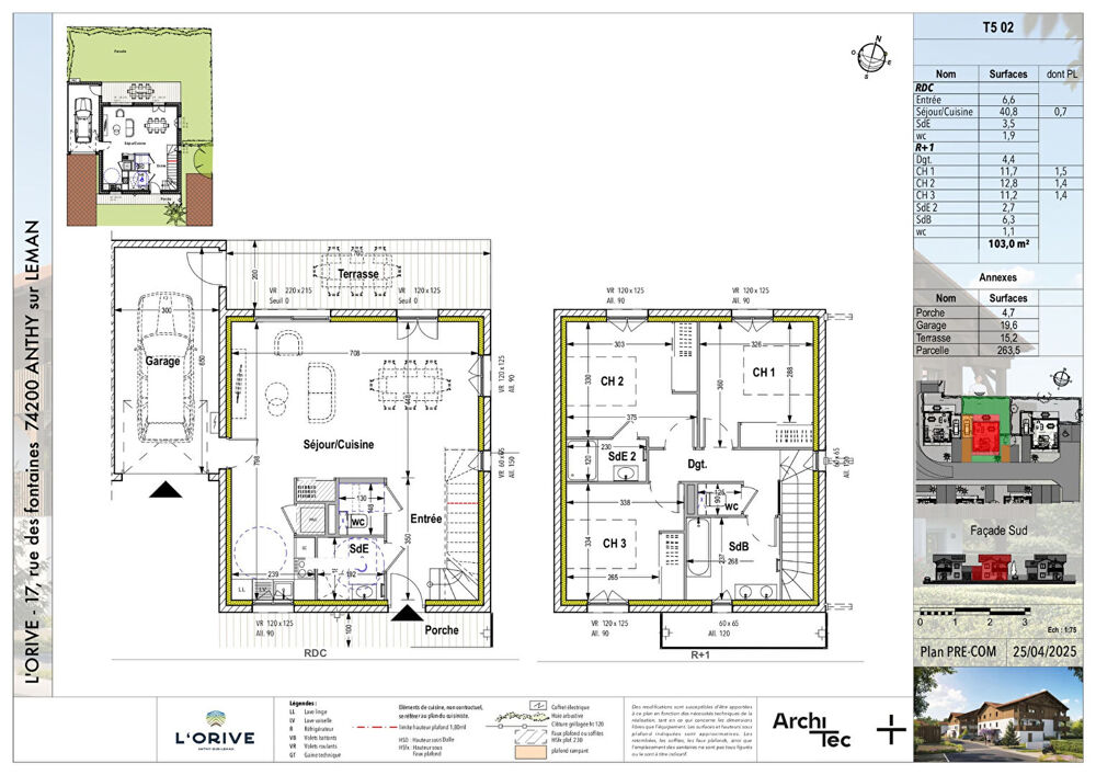 L'ORIVE - ANTHY SUR LÉMAN - Maison 4 pièces de 103m²