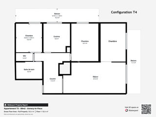  Appartement � vendre 4 pi�ces 89 m�