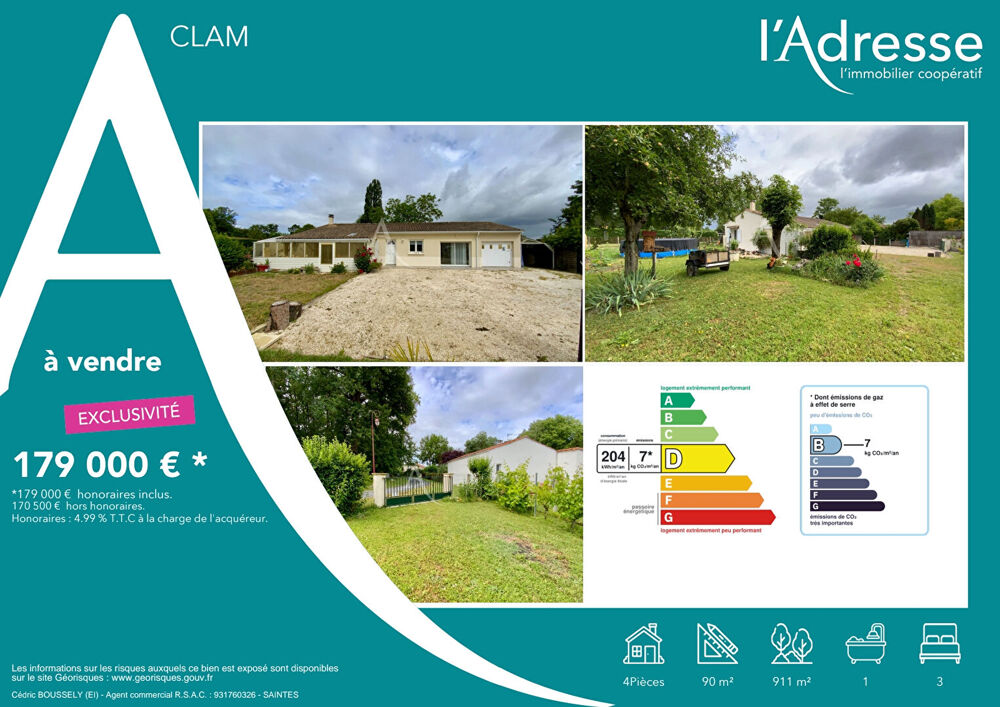 Maison Clam 4 pièce(s) 90 m2