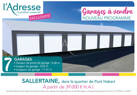 Garage proche Challans  Garage à vendre 39000 85300 Sallertaine