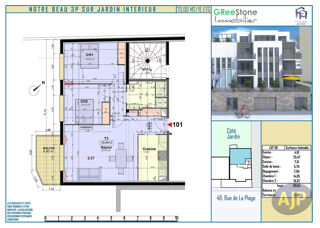  Appartement � vendre 3 pi�ces 70 m�