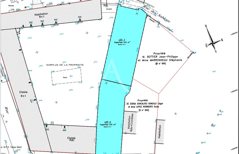 Vente Terrain TERRAIN A VENDRE  à NANTOUILLET  LOT 1 Nantouillet