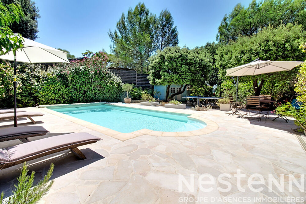 A VENDRE TARADEAU Villa avec piscine sur 1 450 m² de terrain, PROCHE VILLAGE A PIED - 4 chambres, bureau, garage et carport