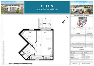  Appartement  vendre 1 pice 39 m