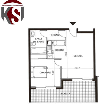  Appartement à vendre 2 pièces 50 m²