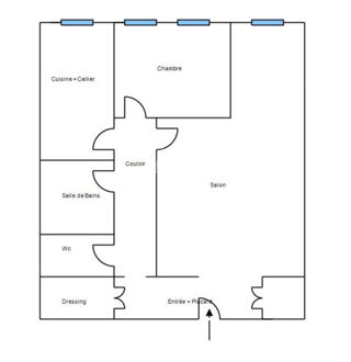  Appartement à vendre 2 pièces 58 m²