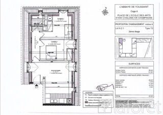  Appartement � louer 3 pi�ces 53 m�