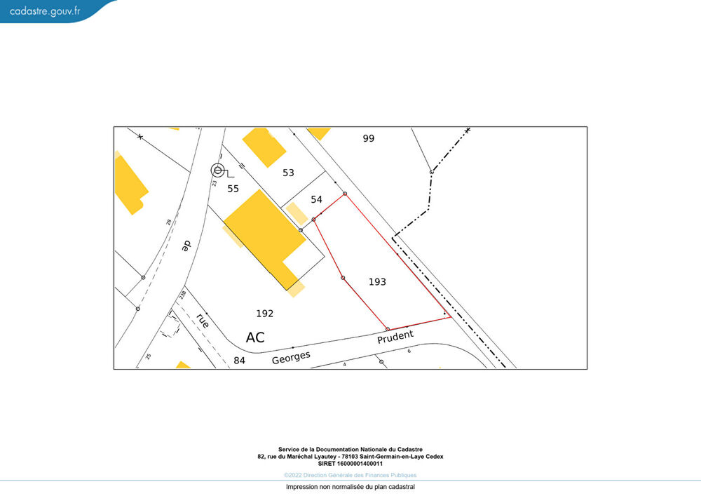 Vente Terrain Terrain  709 m2 Sainte-Marie Sainte marie