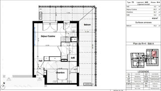  Appartement à vendre 2 pièces 1 m²