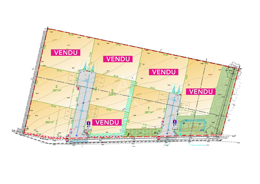 Vente Terrain Terrain à bâtir 397 m² Moutiers-les-Mauxfaits Moutiers les mauxfaits