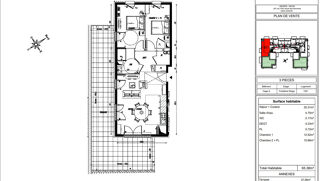  Appartement � vendre 3 pi�ces 65 m�