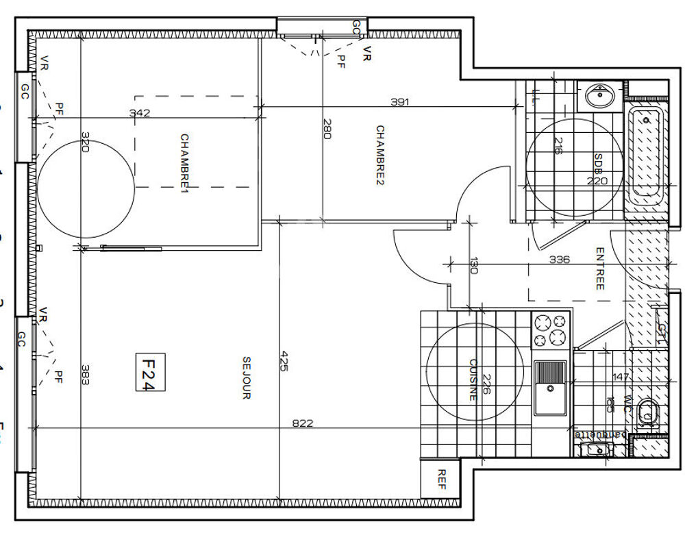 Appartement 3 pièce(s) 64 m²à vendre Montigny-les-cormeilles