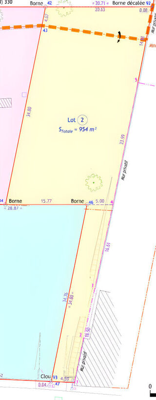  Terrain � vendre 950 m�