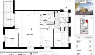  Appartement � vendre 4 pi�ces 94 m�