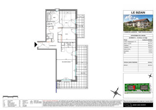  Appartement  vendre 3 pices 1 m