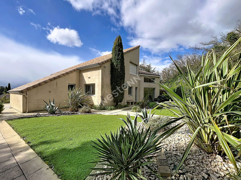 Vente Maison Villa d'architecte 169m², 4 chbs + bureau, terrain 1549m², sous-sol Loriol sur drome