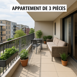  Appartement à vendre 3 pièces 74 m²