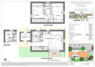  Maison  vendre 3 pices 66 m