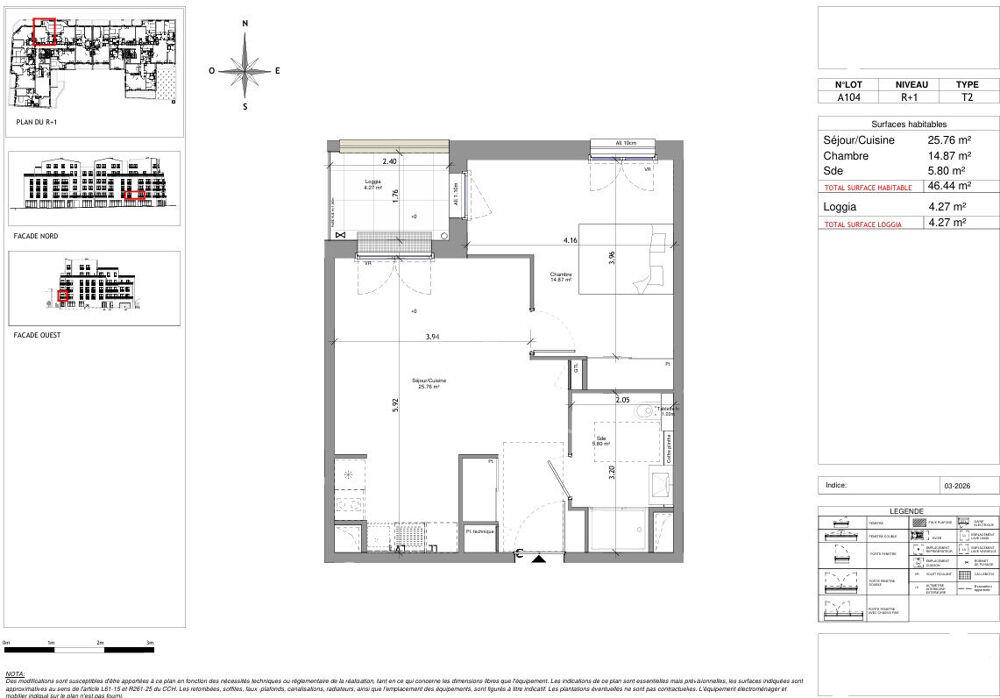 Vente Appartement A vendre T2 de 46,44 m² secteur Belle Beille à ANGERS Angers