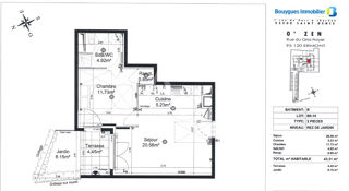  Appartement à louer 2 pièces 43 m²
