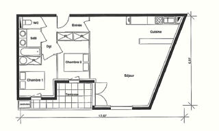  Appartement à vendre 3 pièces 69 m²
