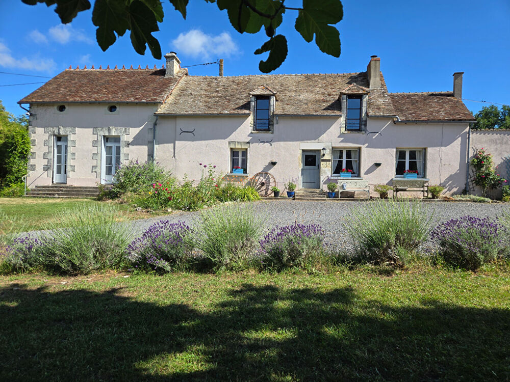 VIENNE : Ferme Rénovée de 5 Chambres avec Piscine, Installations Équestres & 4,32 ha près de Chauvigny