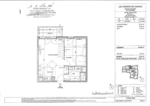  Appartement � louer 2 pi�ces 40 m�
