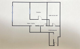  Appartement  vendre 2 pices 35 m