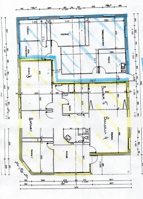   BUREAUX 170 m² - ZONE THIBAULT / MONLONG - 8 PARKINGS 