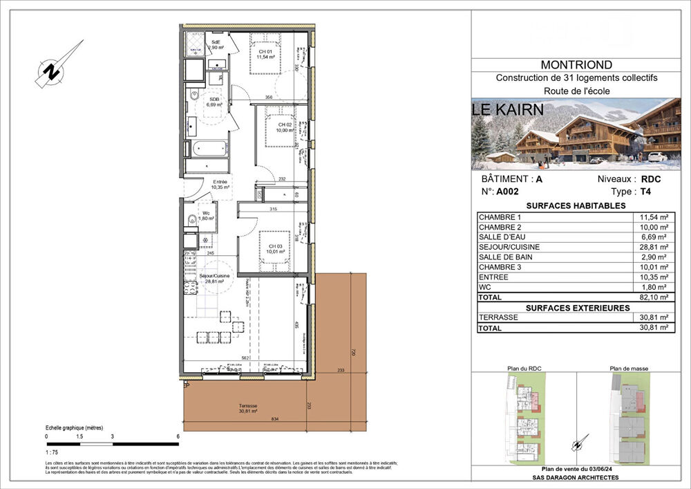 LE KAIRN - MONTRIOND - Appartement T4 - 82.10m²