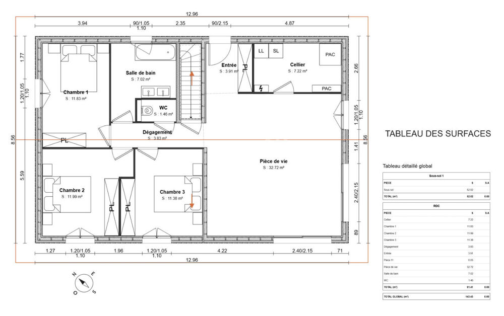 CLARAFOND ARCINE _ Projet de construction sur terrain d'environ 780 m² (libre de constructeur)