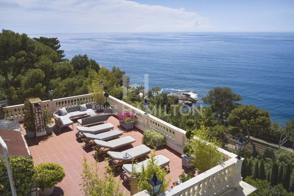 Vente Maison Rare, vue mer panoramique, Belle Époque, proche de Monaco. Cap-d'ail