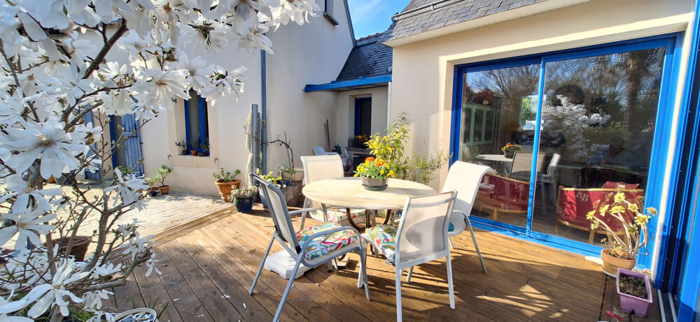 Vente Maison Fouesnant, jolie maison rénovée, 3 chambres, sur un terrain paysagé de 1500 m², à 1.4 km de la plage ! Fouesnant