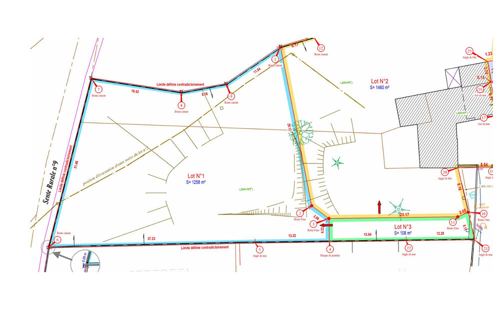 Vente Terrain Terrain Plaisir 1258 m2 Plaisir