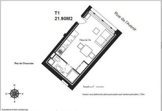  Appartement à vendre 1 pièce 22 m²