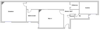  Appartement � vendre 2 pi�ces 47 m�