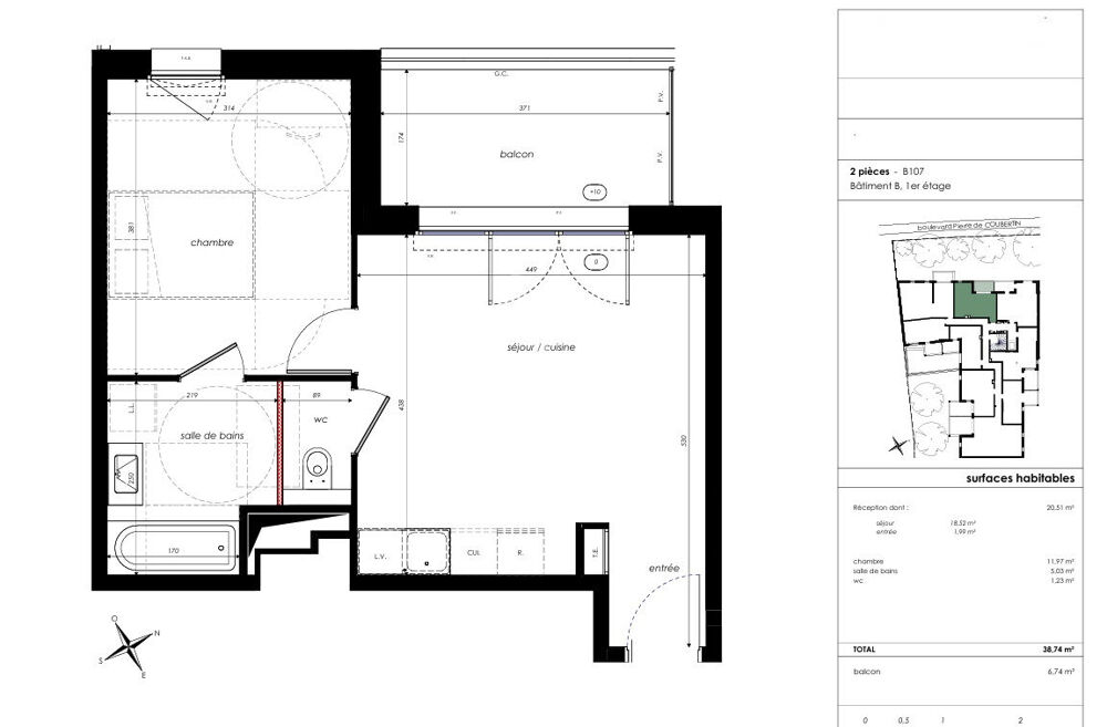 Vente Appartement A VENDRE T2 SUR ANGERS COUBERTIN Angers