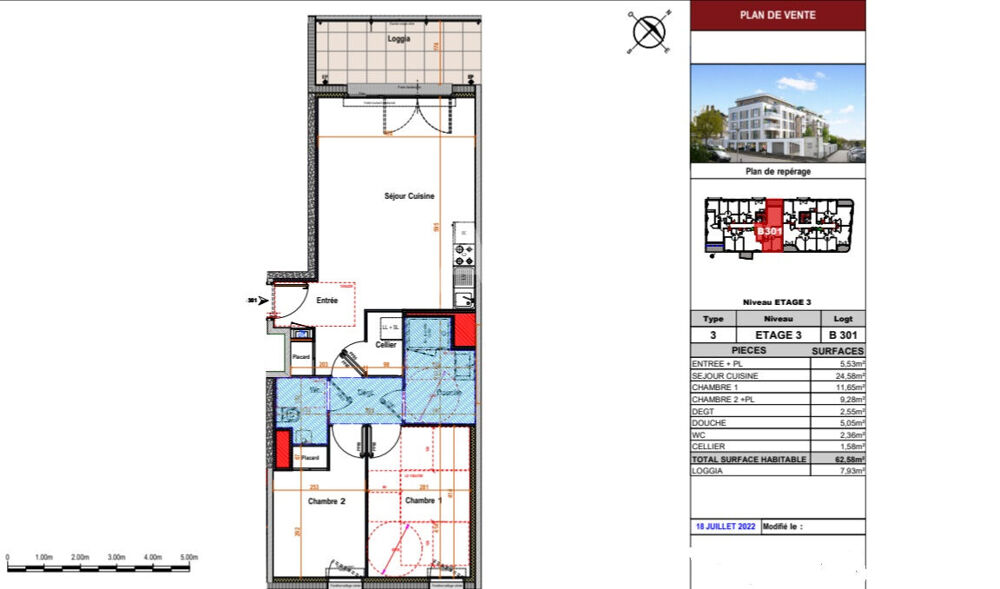 Vente Appartement Appartement Angers T3 Traversant  au pied de la gare et de l'hypercentre Livré au 1er trim 2025 ! Angers