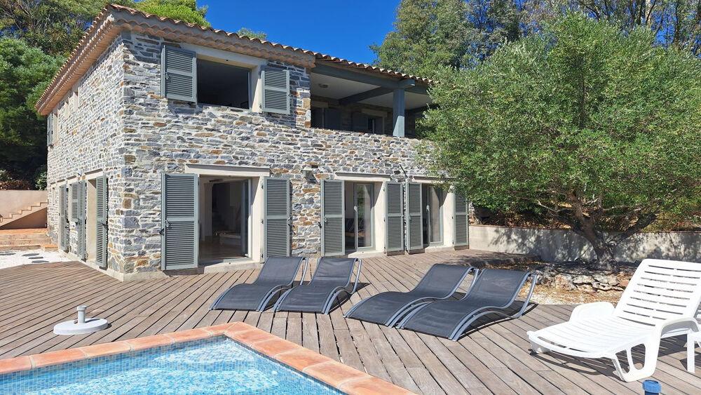 Vente Maison Les Issambres - Mas provençal en pierre, 5 chambres, vue mer, piscine mosaïque, 200 m de la mer Les issambres