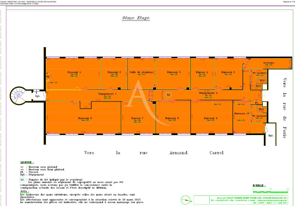   Bureaux Montreuil 388 m2 
