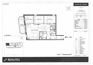  Appartement à louer 4 pièces 89 m²