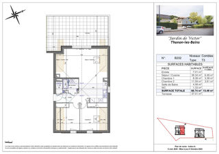  Appartement  vendre 3 pices 69 m