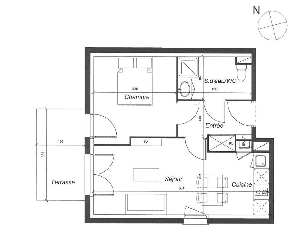 Vente Appartement Appartement  2 pièce(s) Ambares et lagrave