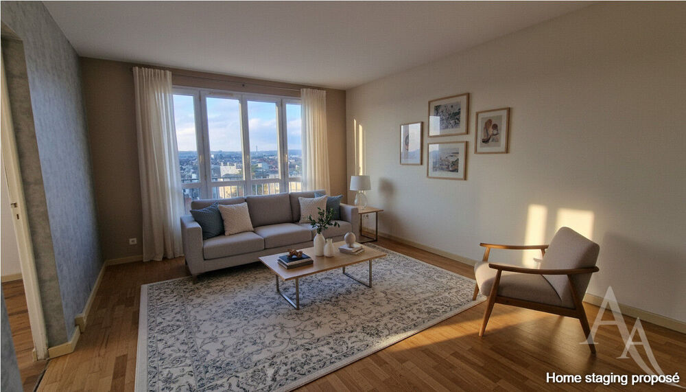 Appartement Mantes La Jolie 3 pièces 2 chambres avec parking et cave Vue dégagée
