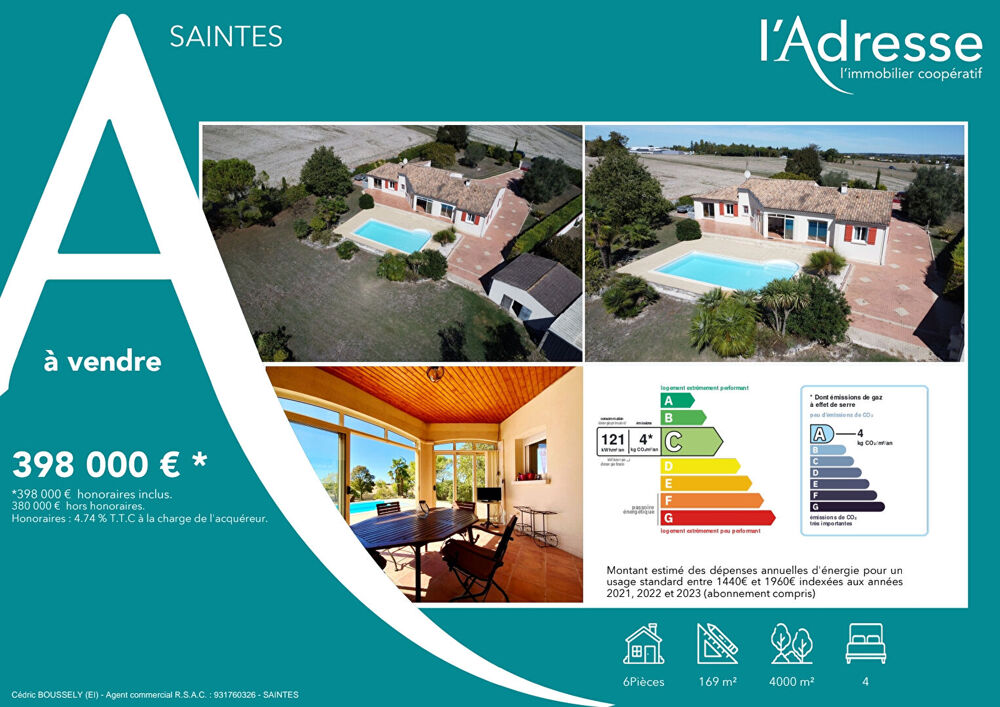 Maison Saintes 6 pièce(s) 169 m2
