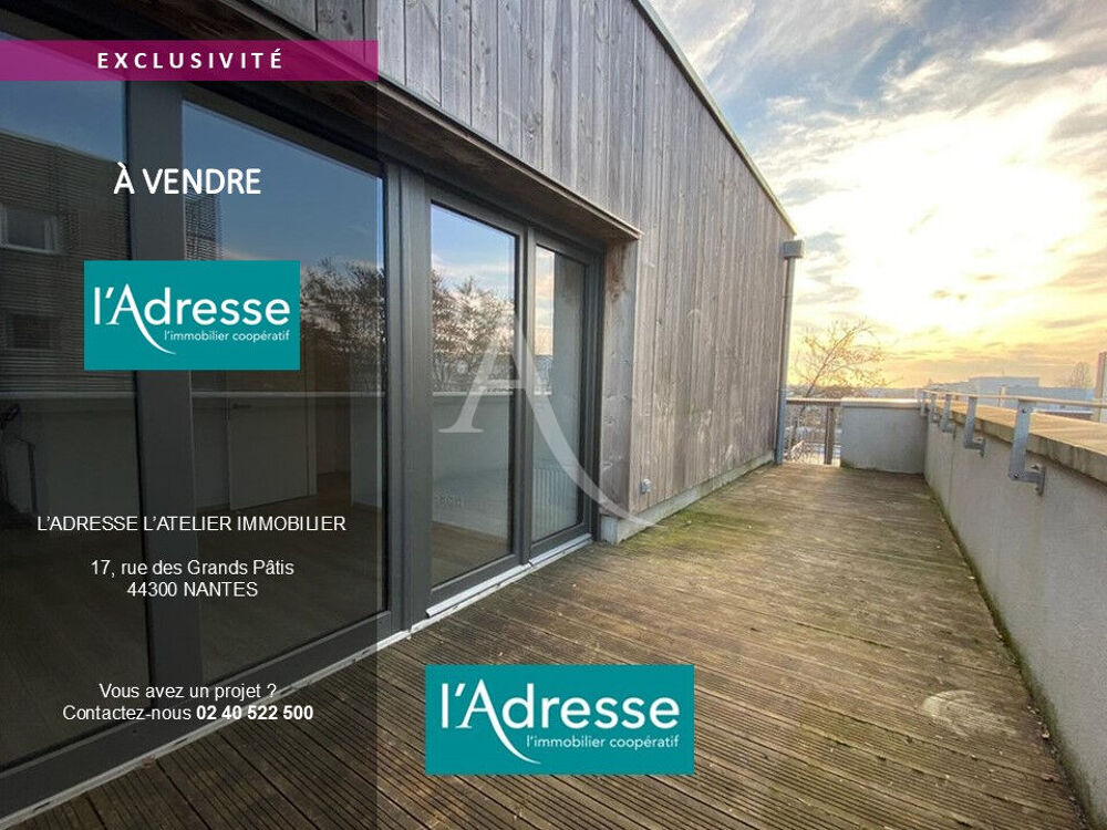 Vente Appartement SAINT JOSEPH DE PORTERIE - Appartement Nantes 3 pièce(s) 61.95 m2 Nantes