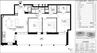  Appartement � vendre 4 pi�ces 80 m�