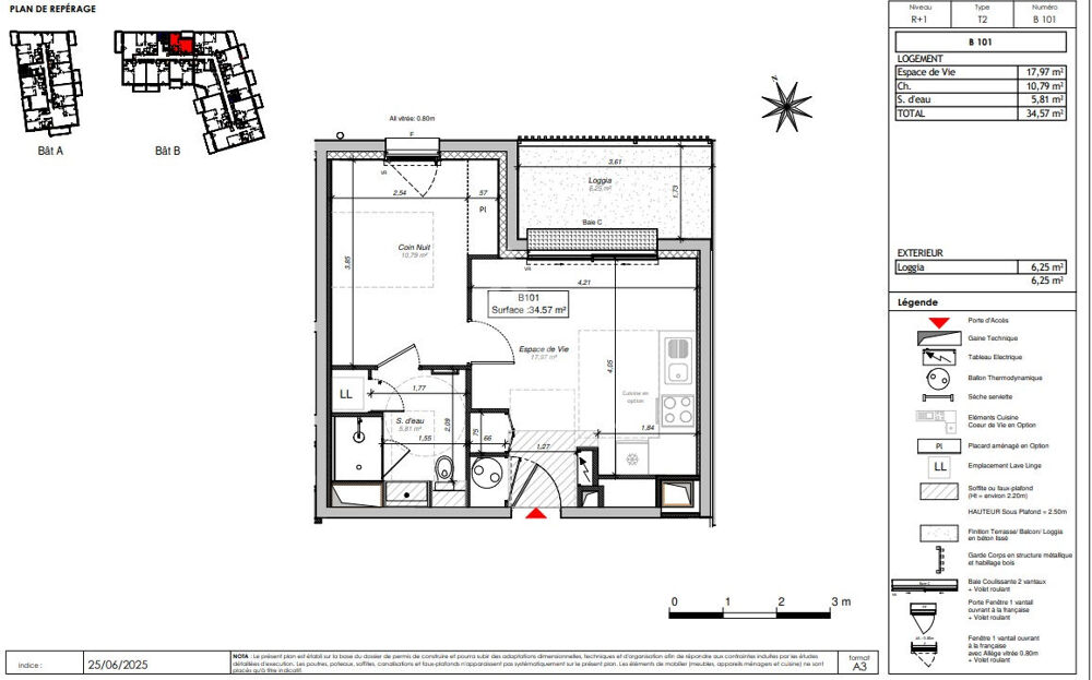Appartement T2 à Saint Barthelemy D Anjou