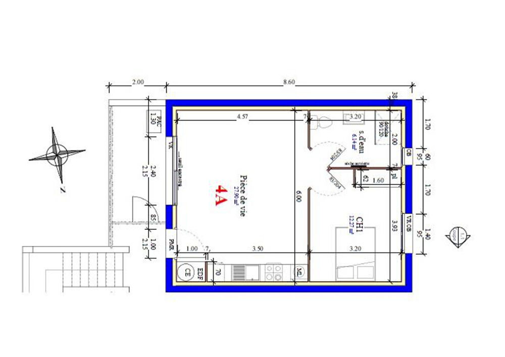Vente Appartement Appartement La Mothe Achard 2 pièce(s) - 46.31 m2 La mothe achard